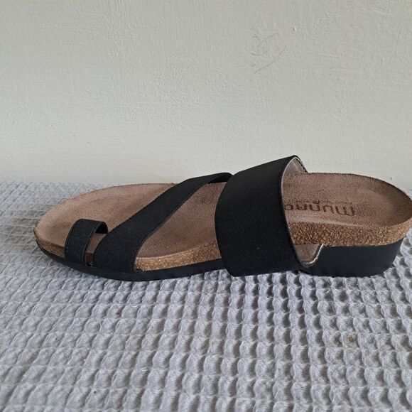 Munro Aries Slide Sandals with Toe Strap Womens 5 Slip on Leather Comfort Shoes - Picture 8 of 15